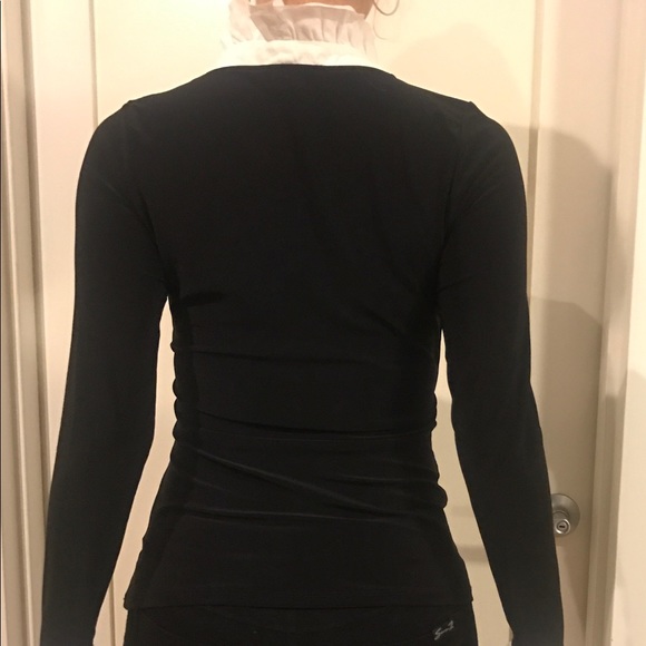 WHITE HOUSE BLACK MARKET Ruffle sleeve wrap blouse - Picture 3 of 4